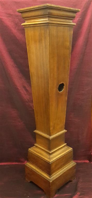 Carved walnut column