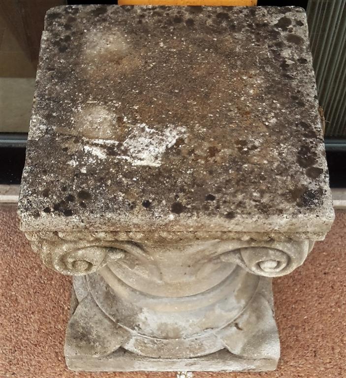 Capital carved stone lower