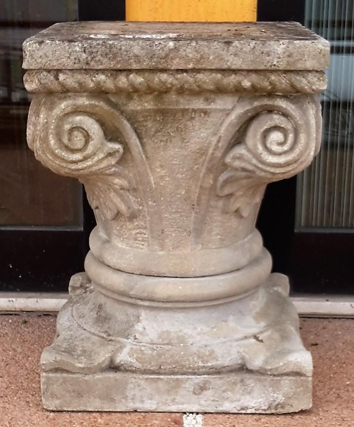 Capital carved stone lower