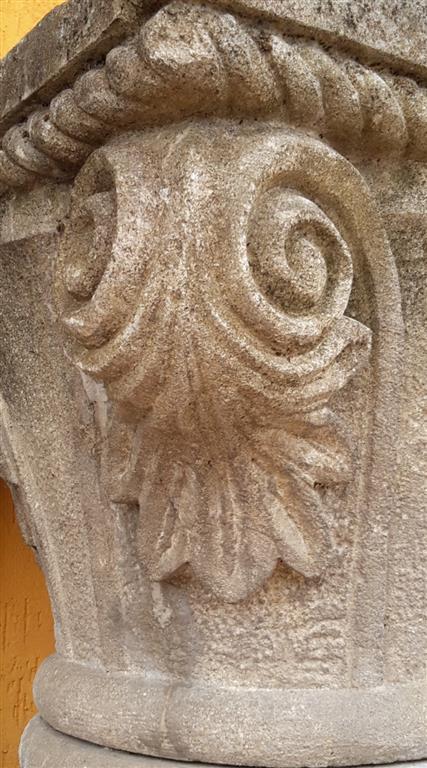 Capital carved stone lower