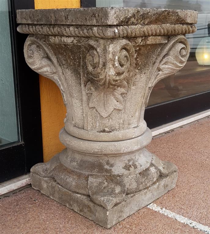 Capital carved stone